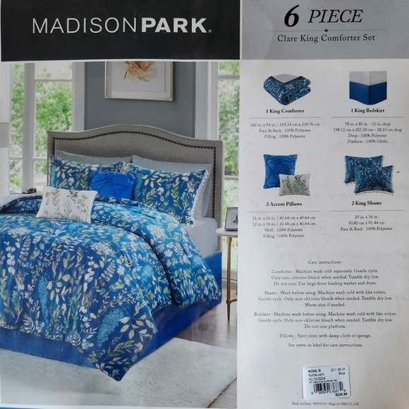Madison Park Bedding Madison Park King 6 Pc Bedroom Comforter Set
